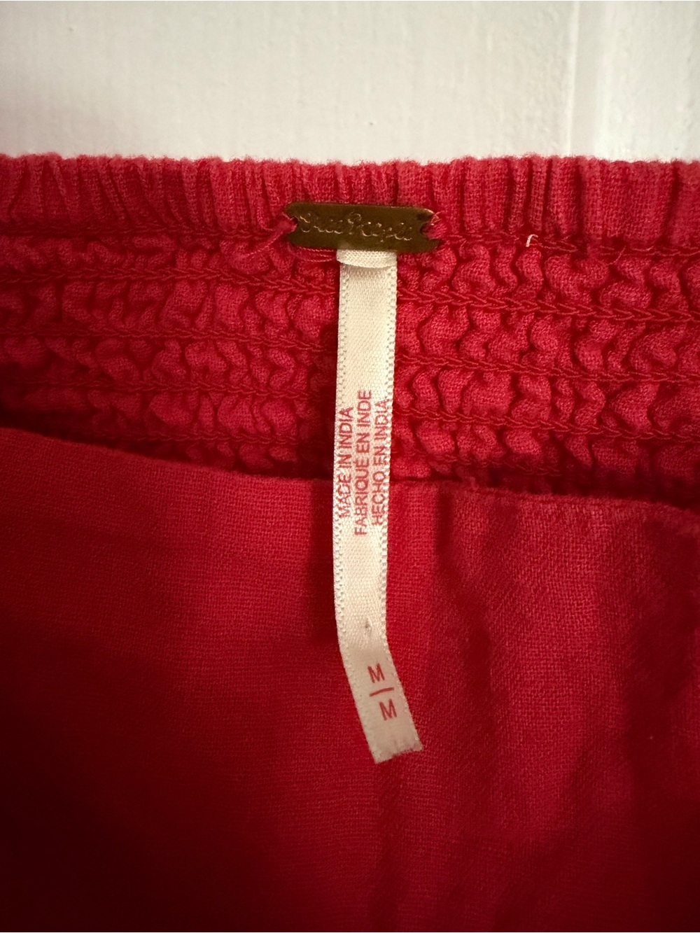 Free People Red Cutout Mini Dress - Picture 3 of 3